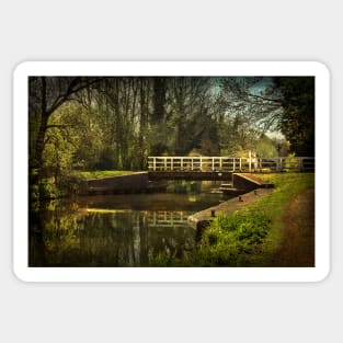 Late Afternoon On The Kennet and Avon Sticker